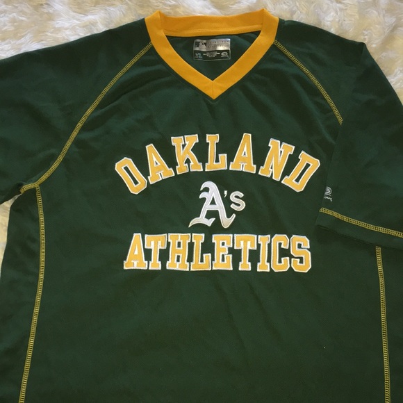 oakland a's pullover jersey